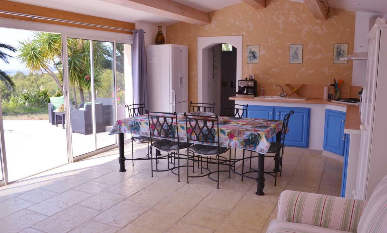 Gite Vue Mer La Cadiere-d'Azur Exterior foto